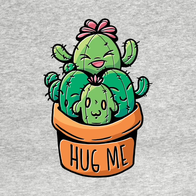 Hug Me // Cute Cactus Cartoon by SLAG_Creative